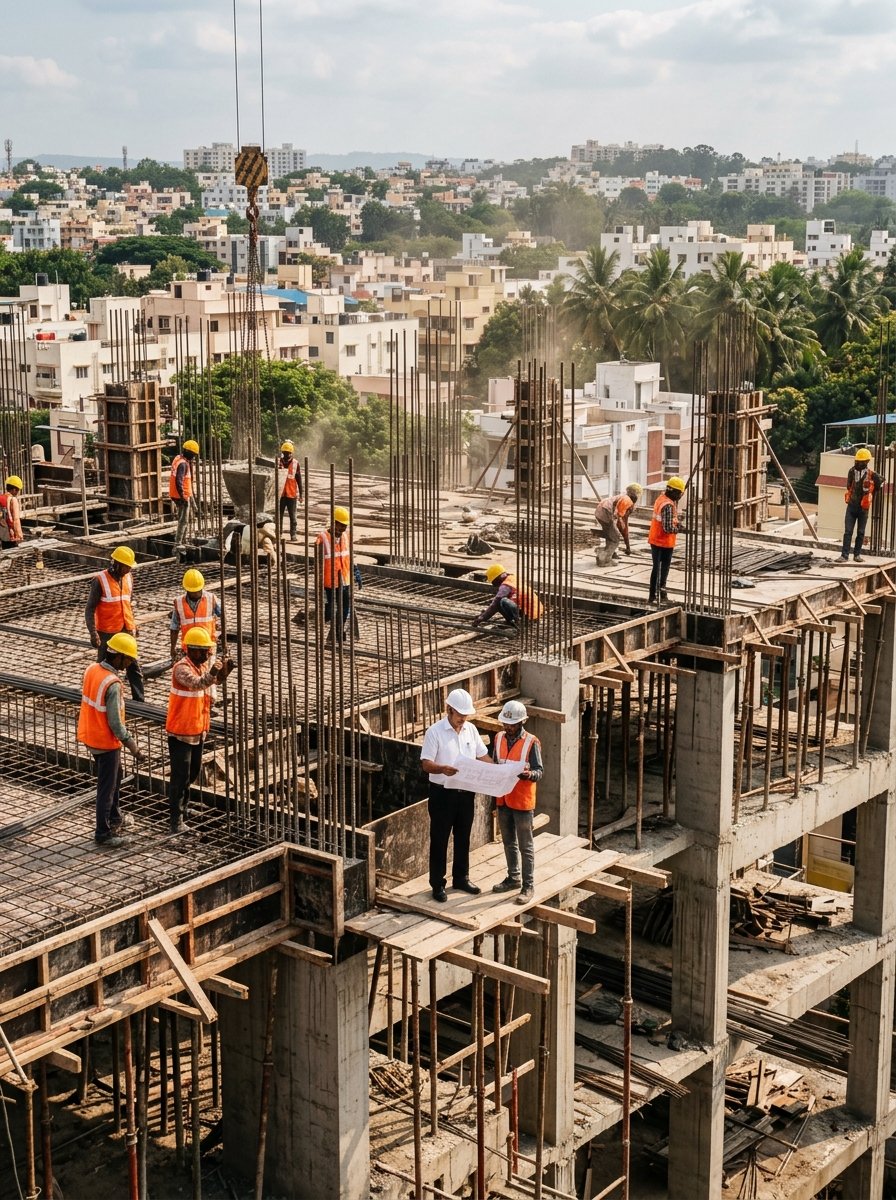 DK Shivoholic Construction Site Karnataka